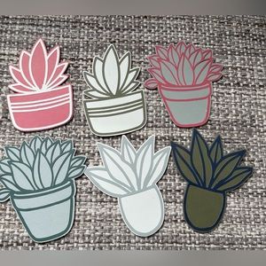 Scrapbook paper cardstock plants cutouts‎ embellishments crafts junk journals
